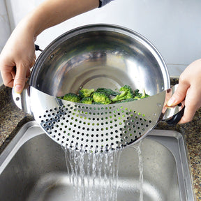 Stainless Steel Water Noodle and Vegetable Baffle Drain