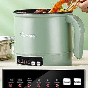 220V Mini Multifunction Electric Cooking Machine 1.7L Single/Double Layer Hot Pot Intelligent Electric Rice Cooker Non-Stick