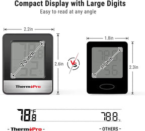 TP49 Digital Hygrometer Indoor Thermometer Humidity Meter Room Thermometer with Temperature and Humidity Monitor Mini Hygrometer Thermometer