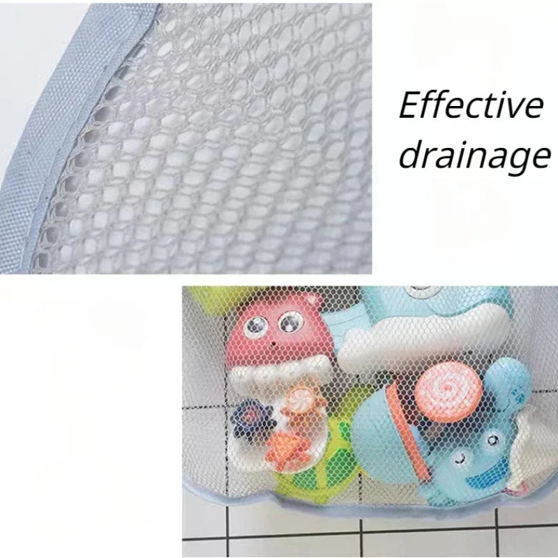 Baby Bath Toys Organizer Quick Dry Toddlers Mesh Net Bag for Bathroom Toy Storage Cartoon Shape Sand Beach Toys Storage Holder