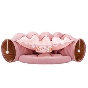 Rainbow Cat Tunnel Cat Bed Toy Funny Pet 2 Play Tubes Balls Collapsible Kitten Toys Puppy Ferrets Rabbit Play Dog Tunnel Tubes