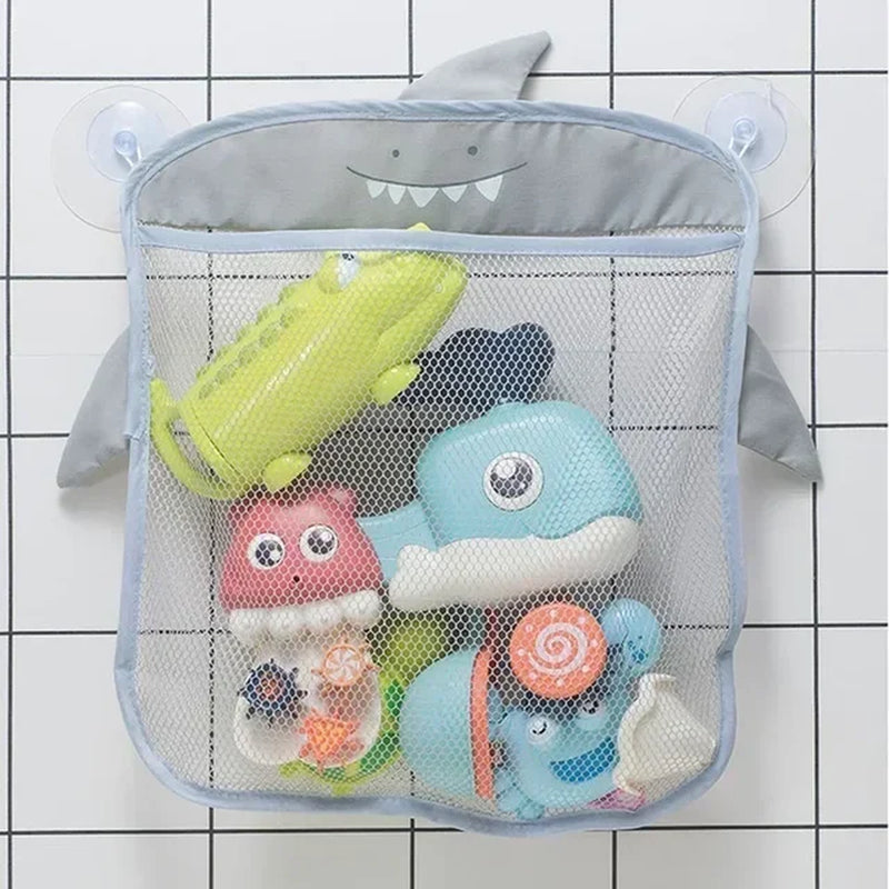 Baby Bath Toys Organizer Quick Dry Toddlers Mesh Net Bag for Bathroom Toy Storage Cartoon Shape Sand Beach Toys Storage Holder