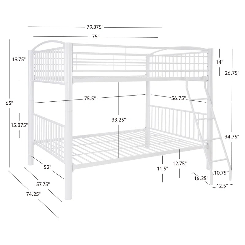 Leonel Heavy Duty Metal Bunk Bed