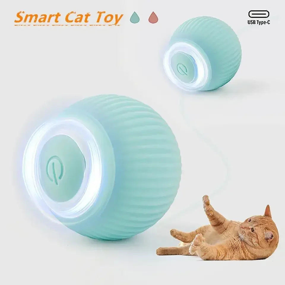 Smart Cat Rolling Ball Toys Rechargeable Cat Toys Ball Motion Ball Self-Moving Kitten Toys for Indoor Interactive Playing 2024 4