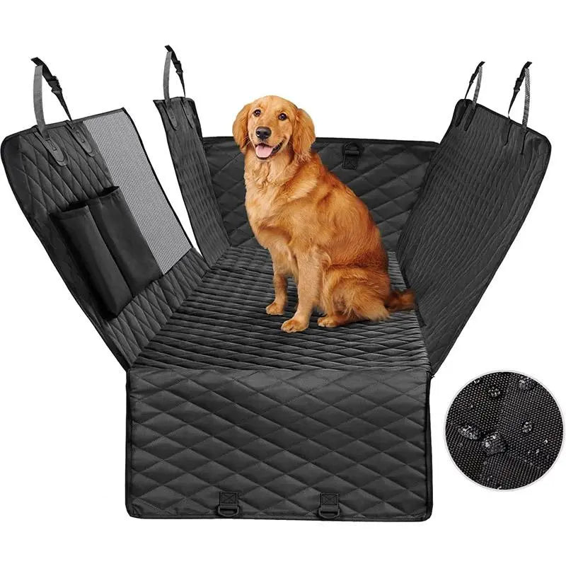 Dog Car Seat Cover for Back Seat, Foldable Waterproof Pet Seat Cover with Mesh Window & Zipper for Cat & Dog, Easy to Carry, Scratch Proof Nonslip Dog Leash for Car, Pet Outdoor Travel Supplies (It Is Recommended to Take One Size Larger)