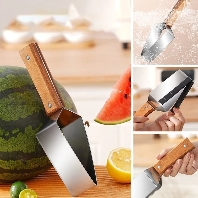 New Watermelon Splitter Watermelon Cutting Artifact 430 Stainless Steel Cutting Piece